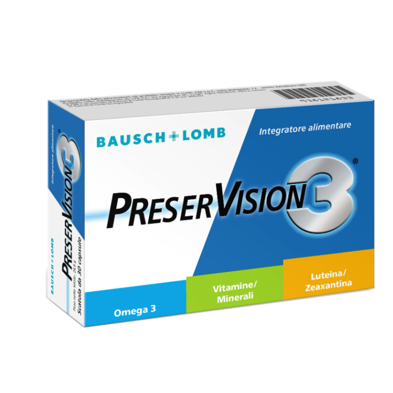 Bausch Lomb Preservision Integratore Alimentare 30 Capsule Bausch Lomb Preservision Integratore Alimentare 30 Capsule