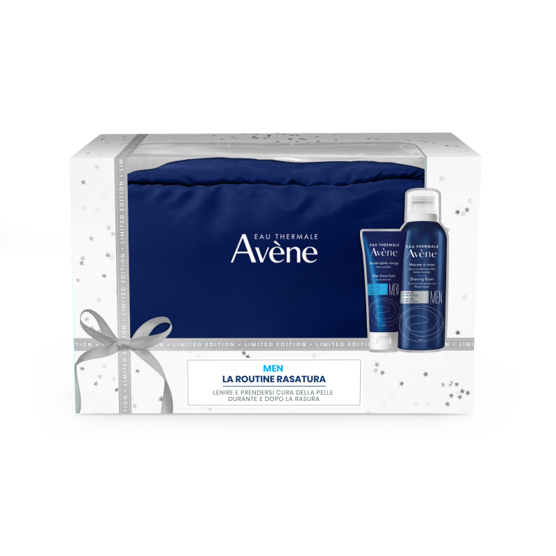 Avene Men Cofanetto Natale Schiuma Barba 200ml  + Balsamo Dopobarba 75ml