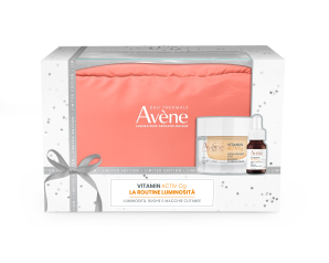 Avene Vitamin Activ C Cofanetto Natale Crema Viso 50ml  + Siero Viso 10ml + Pochette
