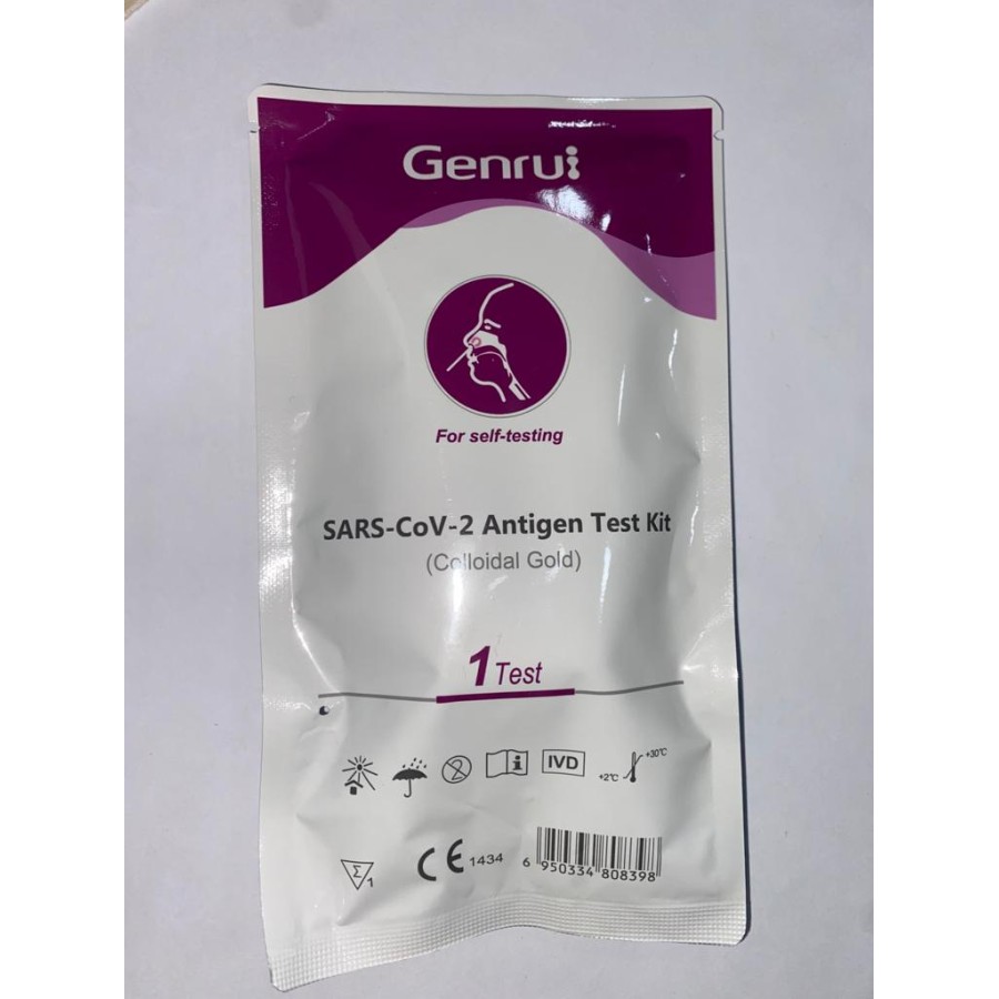Genrui Self Test Covid Tampone Rapido Test Antigene SARS-CoV-2 Kit 1 pezzo