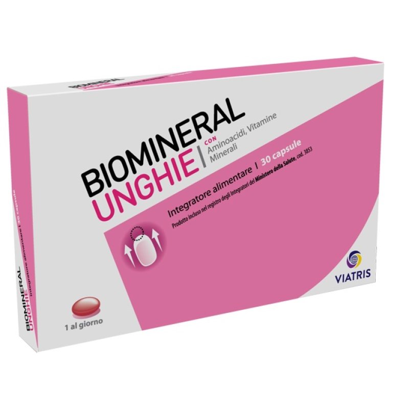 Biomineral Unghie Integratore Alimentare Unghie Deboli 30 Perle Biomineral Unghie Integratore Alimentare Unghie Deboli 30 Perle