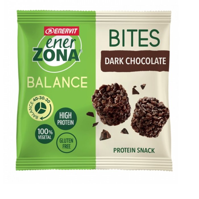 EnerZona Alimentazione Dieta a ZONA Bites Cioccolato Fondente 40-30-30 1 Minipack da 24 Grammi EnerZona Alimentazione Dieta a ZONA Bites Cioccolato Fondente 40-30-30 1 Minipack da 24 Grammi