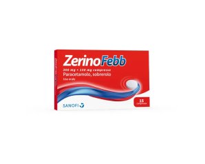 Zerinofebb Adulti 15 compresse 300+150 mg paracetamolo e sobrerolo per febbre e sintomi respiratori