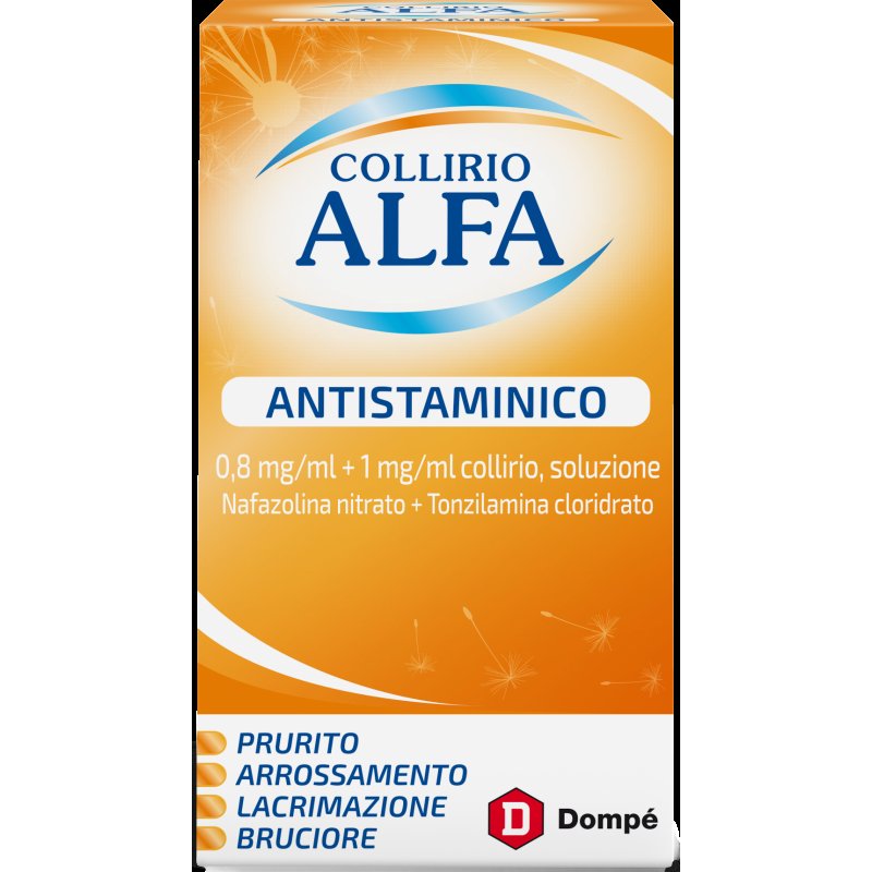 Collirio Alfa Antistaminico 0,8 Mg/Ml + 1 Mg/Ml Collirio, Soluzione Flacone 10 Ml Collirio Alfa Antistaminico 0,8 Mg/Ml + 1 Mg/Ml Collirio, Soluzione Flacone 10 Ml
