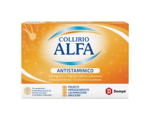 Collirio Alfa Antistam 0,8 Mg/Ml + 1 Mg/Ml Collirio, Soluzione 10 Contenitori Monodose 0,3 Ml