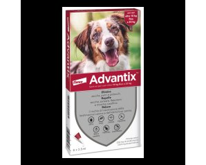Advantix Spot On Antiparassitario per Cani 10-25 Kg - Confezione 6 Pipette