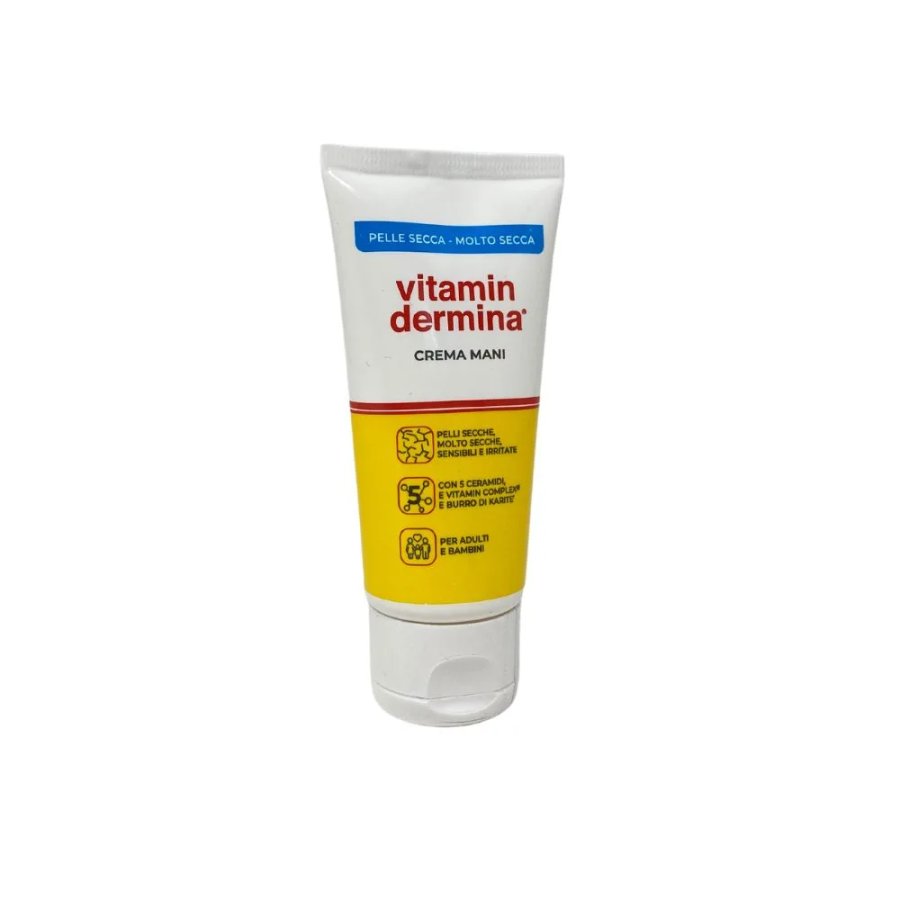 Vitamindermina Crema Mani per Pelle Secca e Molto Secca, 50ml Vitamindermina Crema Mani per Pelle Secca e Molto Secca, 50ml