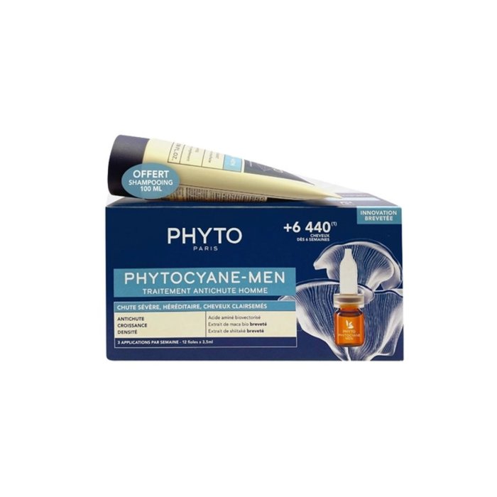 Phyto - Phytocyane Uomo Set Anti-Caduta Progressiva Fiale + Shampoo 100 Ml Confezione 2 Pezzi Phyto - Phytocyane Uomo Set Anti-Caduta Progressiva Fiale + Shampoo 100 Ml Confezione 2 Pezzi