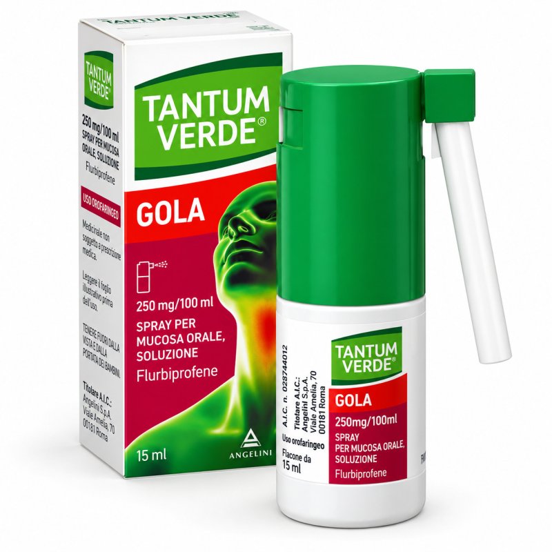 Tantum Verde Gola 250 Mg/100 Ml Spray Per Mucosa Orale  Soluzione 15 Ml