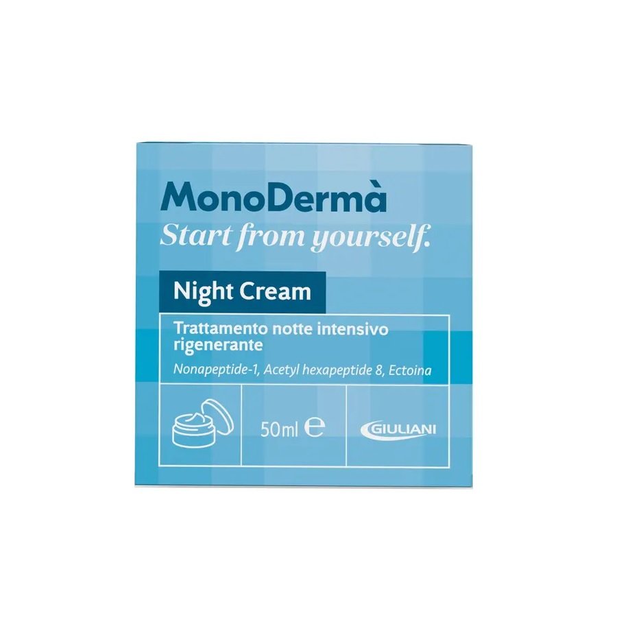 Monodermà night cream crema notte rigenerante antiage 50 ml Monodermà night cream crema notte rigenerante antiage 50 ml