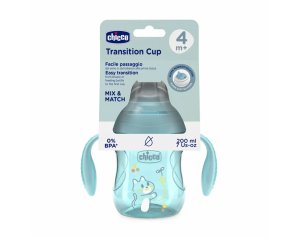 Chicco Tansition Cup Tazza 4m+ colore Azzurro, 200ml