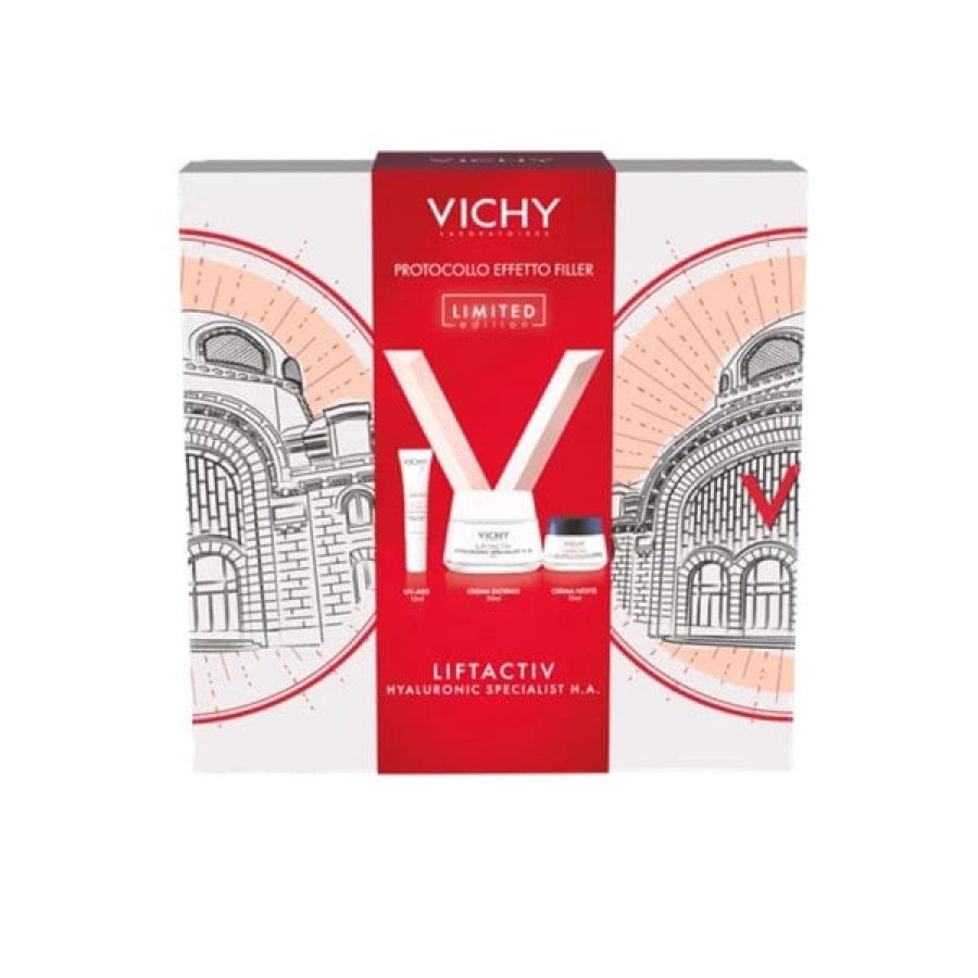 Vichy Cofanetto Spa Protocollo Antirughe Liftactiv H.A. Crema PNM 50 ml + UVAGE 15ml + Crema Notte 15ml Vichy Cofanetto Spa Protocollo Antirughe Liftactiv H.A. Crema PNM 50 ml + UVAGE 15ml + Crema Notte 15ml