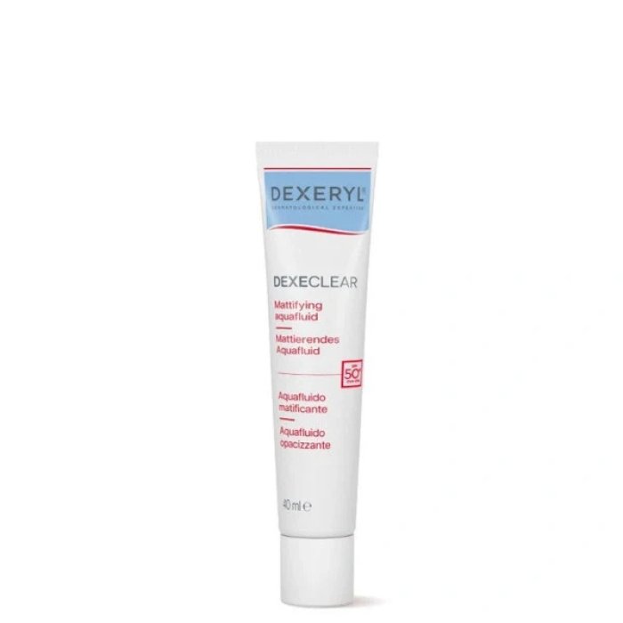 Dexeclear Aquafluido OP SPF 50+ - fluido solare opacizzante alta protezione per il viso