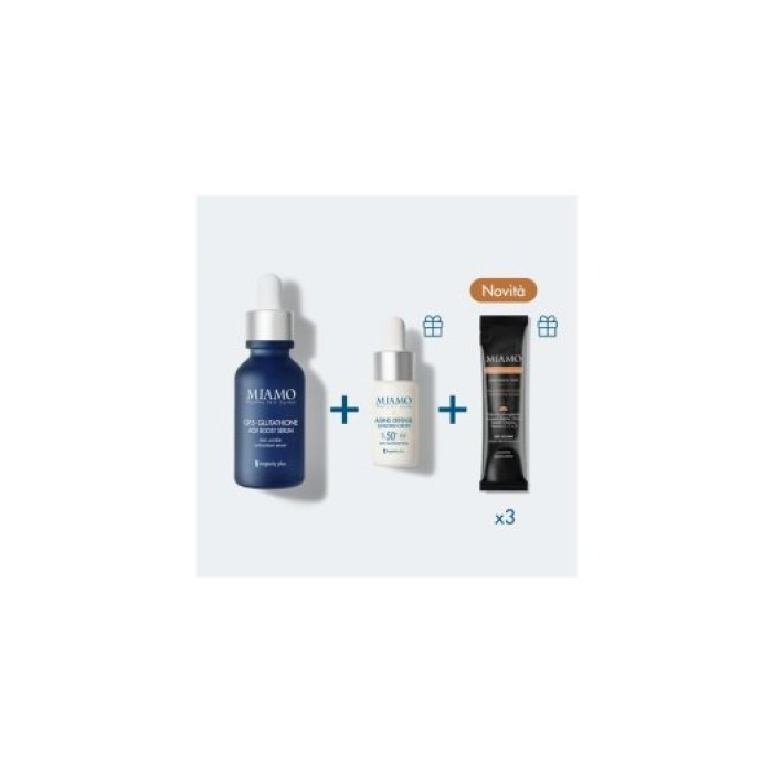 Miamo 2026 cofanetto Aox Boost & Protect 30 ml + 10 ml + 3 bustine