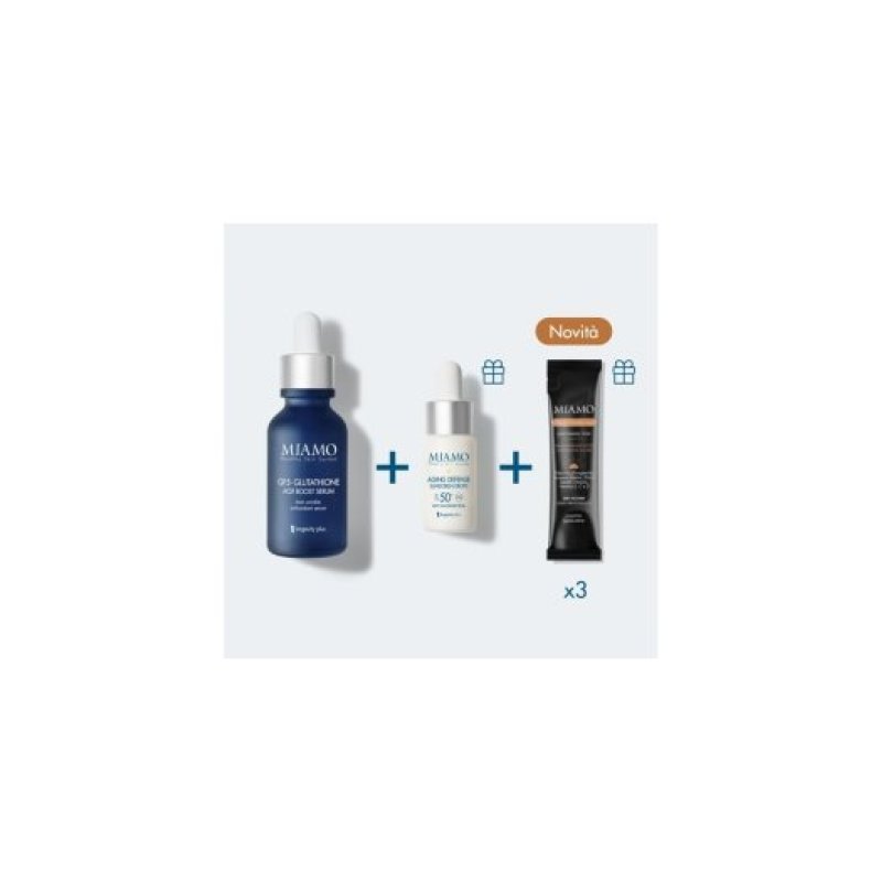 Miamo 2026 cofanetto Aox Boost & Protect 30 ml + 10 ml + 3 bustine