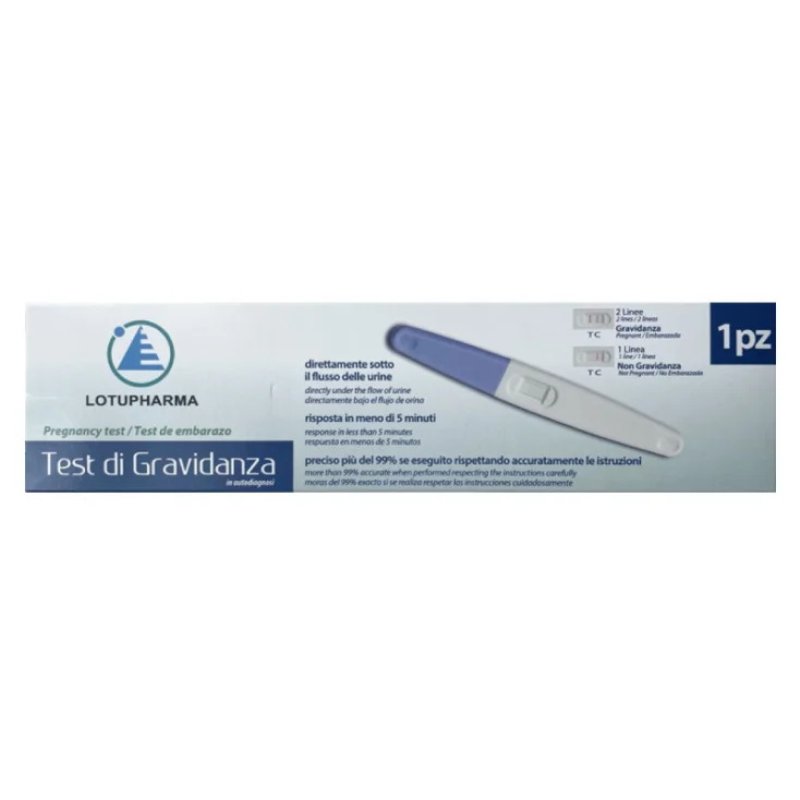 Test Gravidanza LotoPharma 1 Pezzo &ndash; Test di Gravidanza Rapido e Affidabile per Uso Domestico