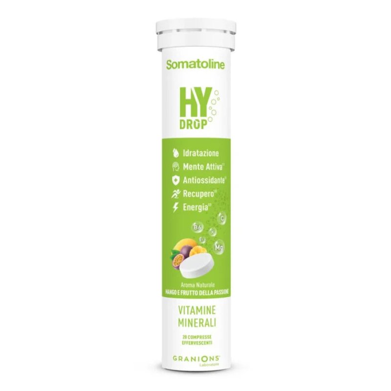 Somatoline Hydrop Mango & Frutto Della Passione 20 Compresse Effervescenti Con Vitamine del Gruppo B