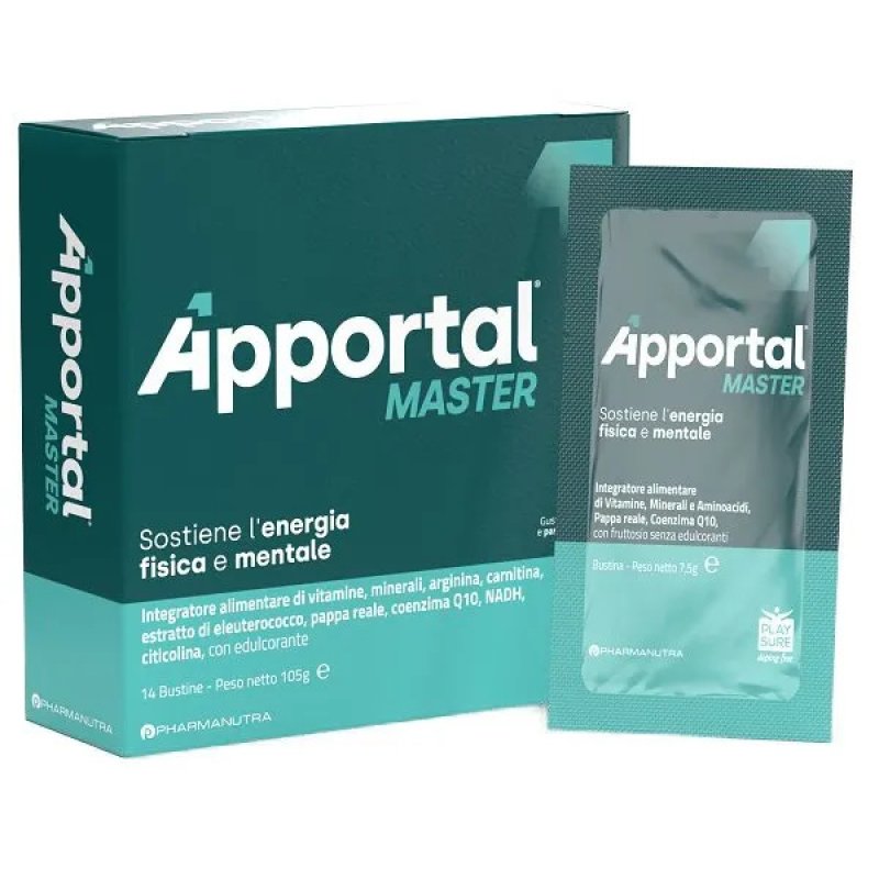 Apportal master 14 bustine da 7,5 g &ndash; integratore over 50 con vitamine, minerali e creatina, 105 g