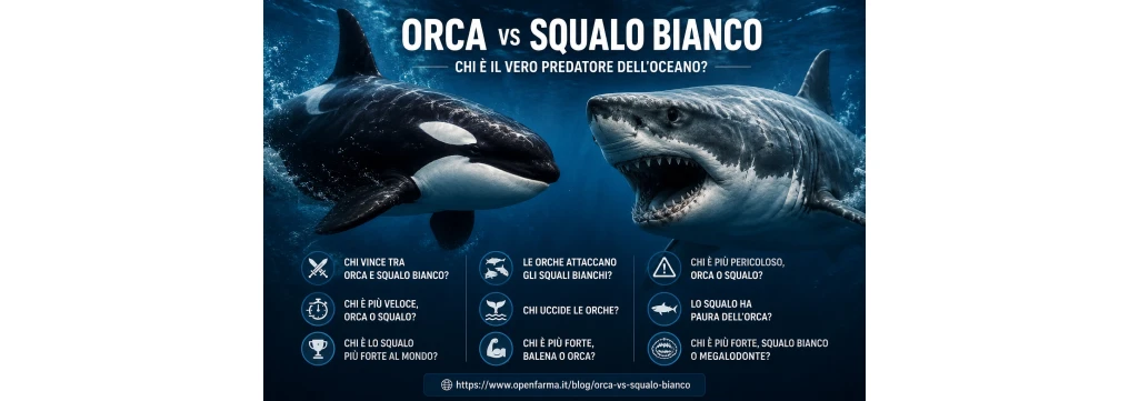 Orca contro squalo bianco: chi vince davvero nel mare aperto?