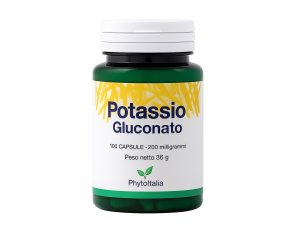 Potassio gluconato integratore alimentare 100 capsule per apporto potassio