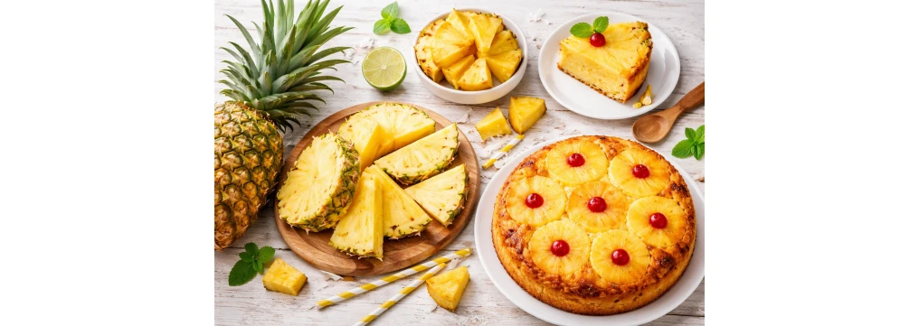 Ananas: calorie, proprietà, benefici e migliori ricette come la torta all’ananas Ananas: calorie, proprietà, benefici e migliori ricette come la torta all’ananas