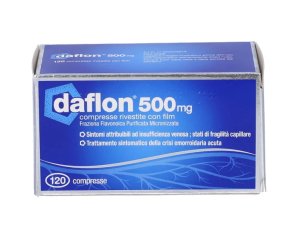 Daflon 500 mg Emorroidi ed Insufficenza Venosa 120 Compresse Rivestite