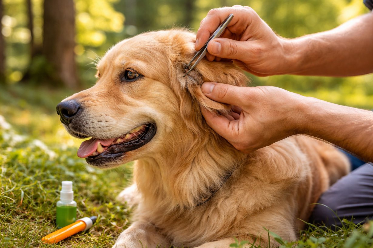 Zecca nel cane: cosa succede, come riconoscerla e come rimuoverla senza errori
