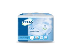 Tena Bed Secure Zone Traverse Assorbenti con Ali Plus Wings Misura 180 x 80 cm, 20 Pezzi