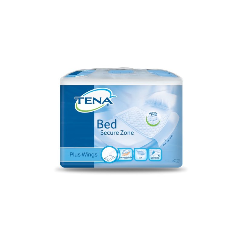 Tena Bed Secure Zone Traverse Assorbenti con Ali Plus Wings Misura 180 x 80 cm, 20 Pezzi Tena Bed Secure Zone Traverse Assorbenti con Ali Plus Wings Misura 180 x 80 cm, 20 Pezzi