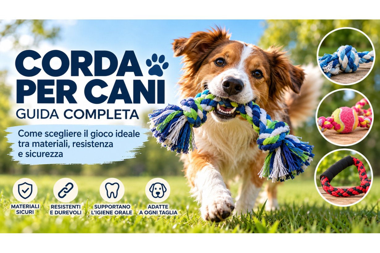 Corda per cani: guida completa alla scelta dei giochi più resistenti, sicuri e adatti a ogni taglia