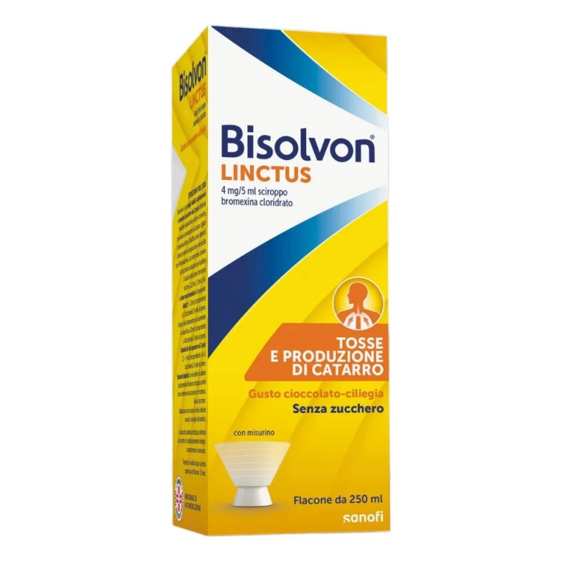 Bisolvon Linctus 4 Mg/5 Ml Sciroppo Flacone 250 Ml Gusto Ciliegia-Cioccolato