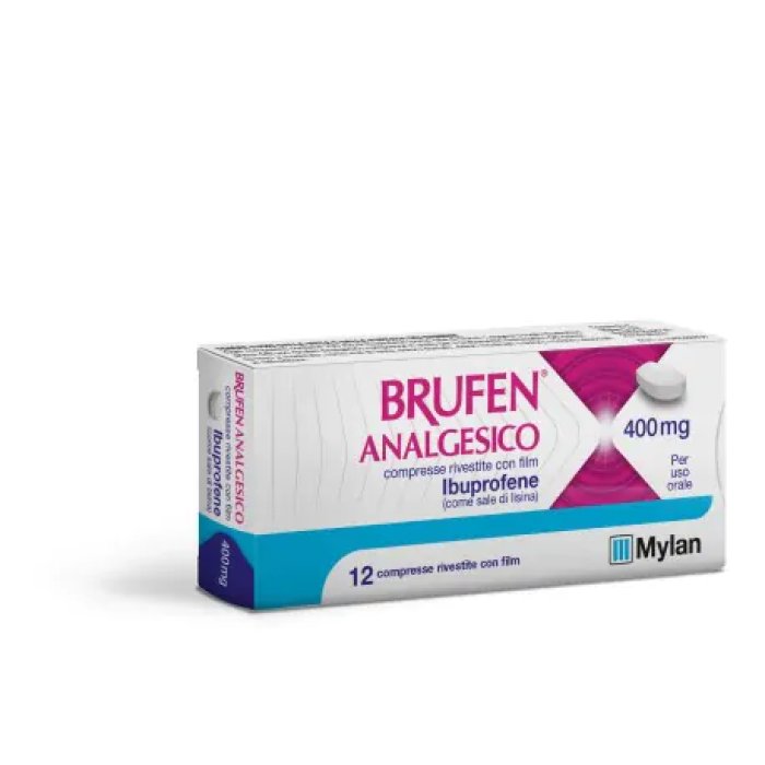 Brufen Analgesico 400 mg 12 compresse - analgesico antinfiammatorio per dolori lievi e moderati Brufen Analgesico 400 mg 12 compresse - analgesico antinfiammatorio per dolori lievi e moderati
