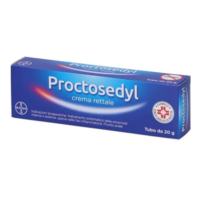 Proctosedyl crema rettale 20 g &ndash; trattamento per emorroidi