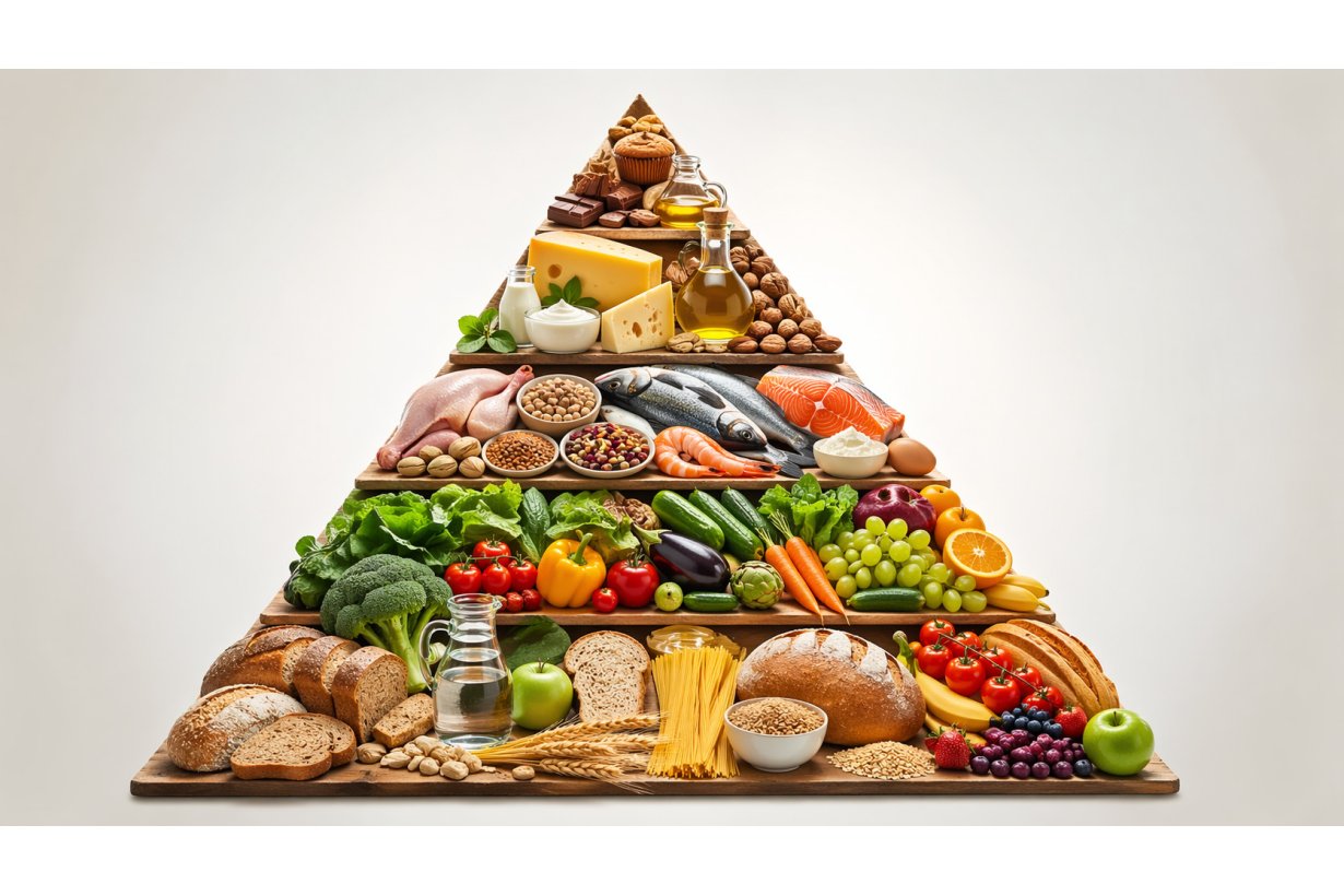 Piramide alimentare: significato, livelli, origine e cibi da limitare
