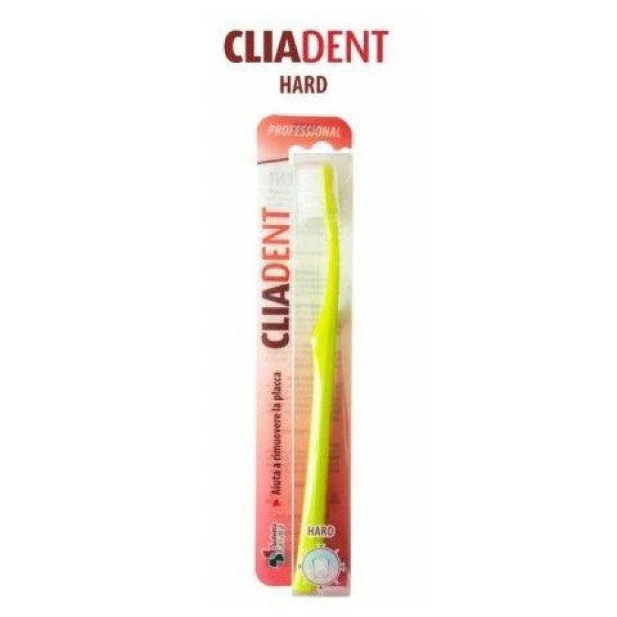 Cliadent spazzolino Hard Basic - spazzolino da denti a setole dure per pulizia profonda Cliadent spazzolino Hard Basic - spazzolino da denti a setole dure per pulizia profonda