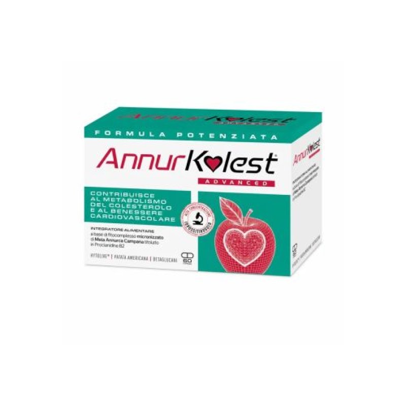 Annurkoles advanced integratore colesterolo con mela annurca e patata americana 60 capsule