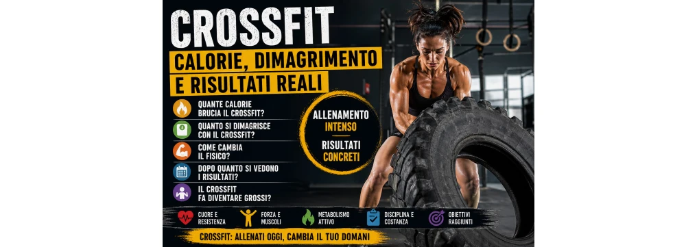 CrossFit e dimagrimento: calorie bruciate, risultati sul fisico e tempi reali per vedere i cambiamenti