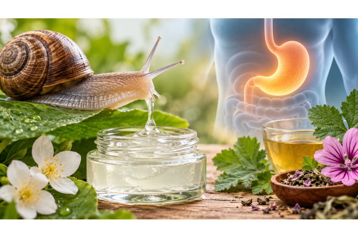 Bava di lumaca: benefici, stomaco, reflusso e sicurezza