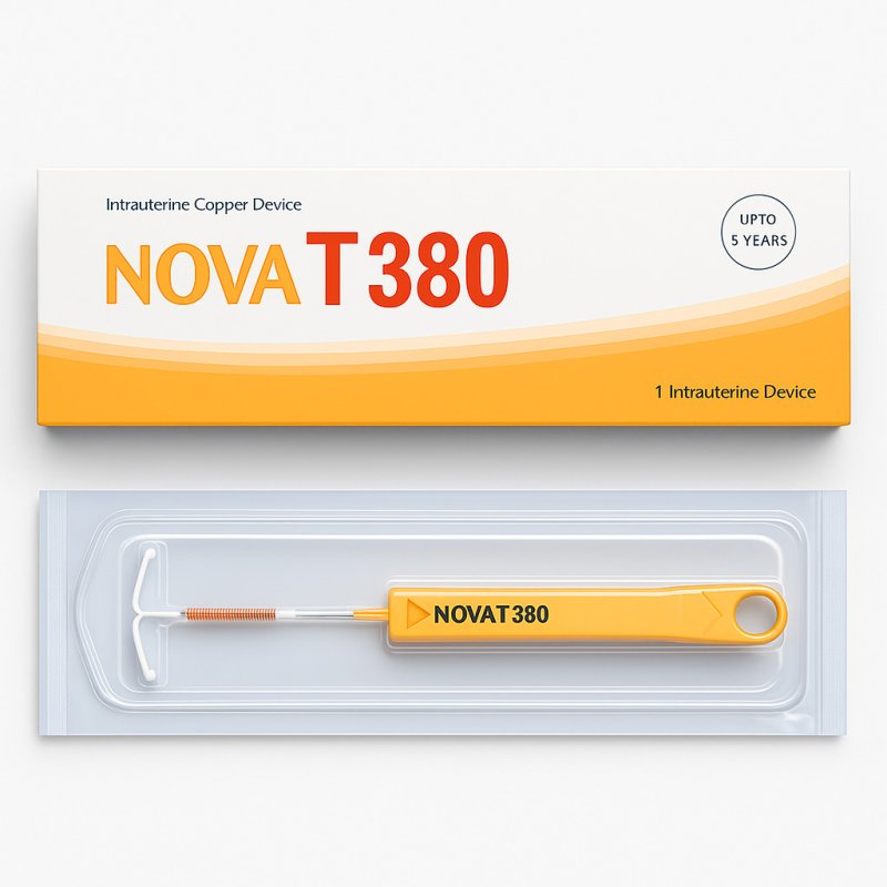 Nova T 380 dispositivo intrauterino (IUD) in rame con protezione 5 anni
