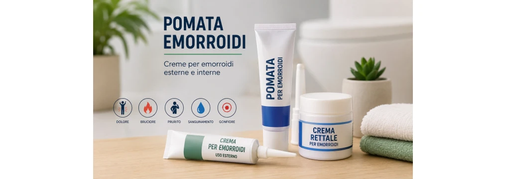 Pomata emorroidi: quale usare, differenze tra creme per emorroidi interne ed esterne, rimedi e quando rivolgersi al medico