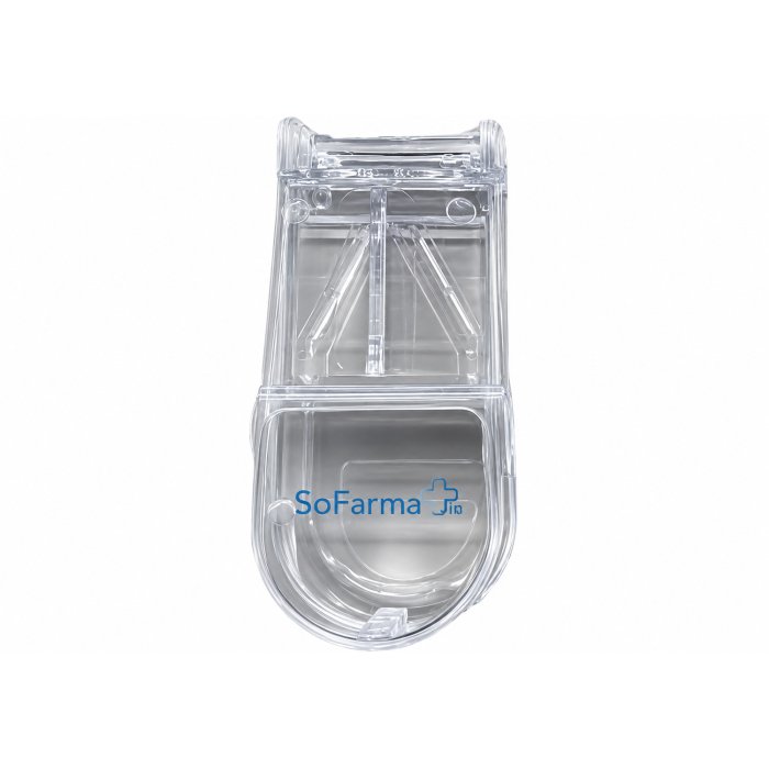 Tagliapillole SF Plus di Precisione con Lama in Acciaio Inossidabile e Scomparto Portapillole Integrato Tagliapillole SF Plus di Precisione con Lama in Acciaio Inossidabile e Scomparto Portapillole Integrato