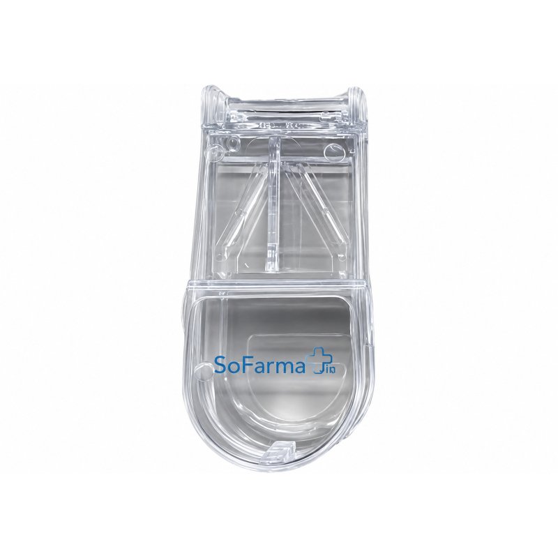 Tagliapillole SF Plus di Precisione con Lama in Acciaio Inossidabile e Scomparto Portapillole Integrato Tagliapillole SF Plus di Precisione con Lama in Acciaio Inossidabile e Scomparto Portapillole Integrato