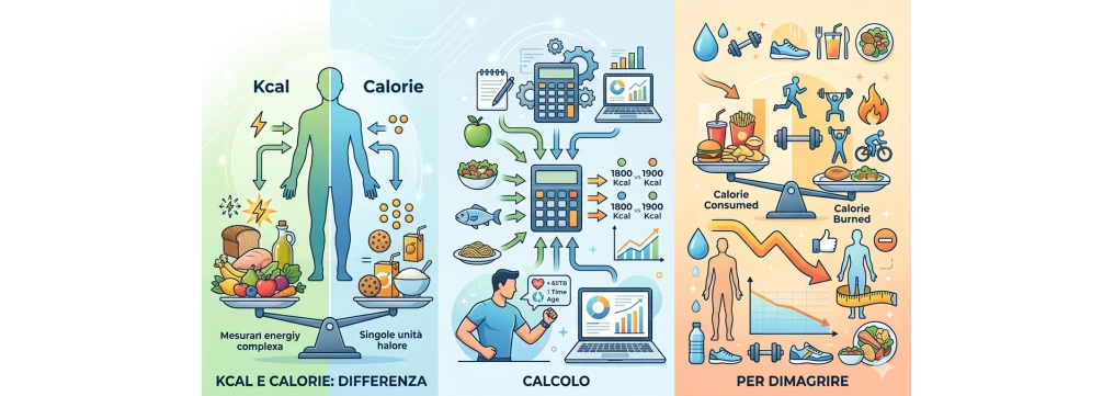 Kcal e calorie: differenza, calcolo e quante ne servono per dimagrire