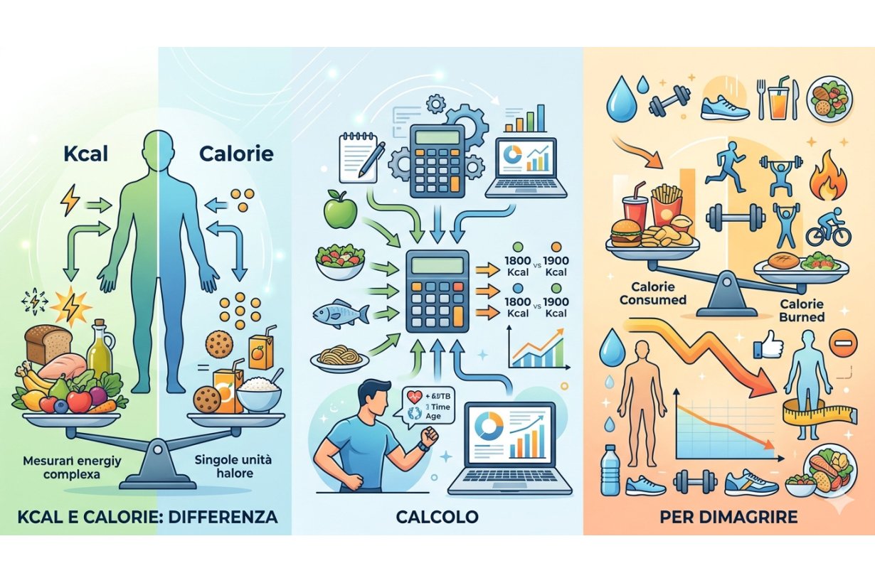 Kcal e calorie: differenza, calcolo e quante ne servono per dimagrire