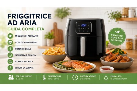 Friggitrice ad aria: quale scegliere, quanto deve essere potente e come usarla in sicurezza
