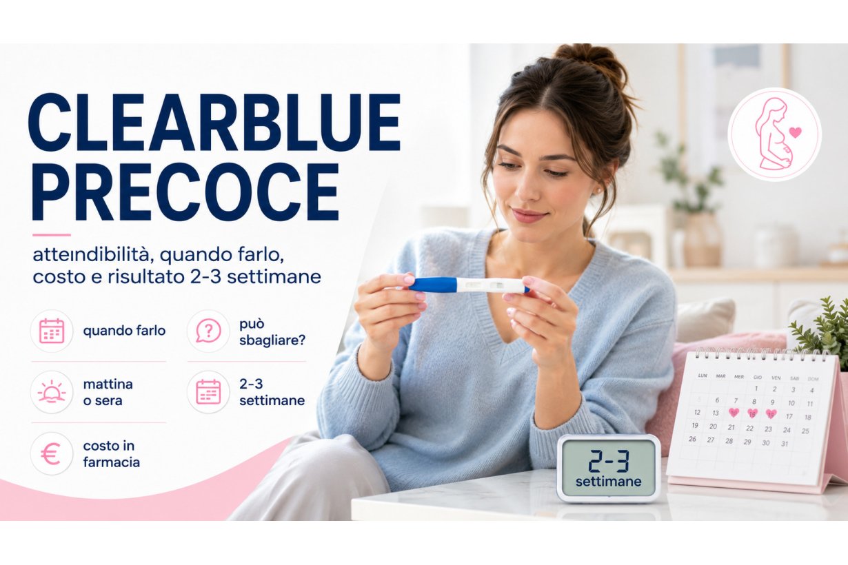 Clearblue Precoce: attendibilità, quando farlo, costo e significato del risultato 2-3 settimane