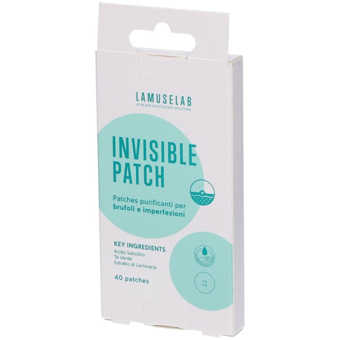 Lamuselab - Invisible Patch Cerotto Purificante Per Brufoli E Imperfezioni Confezione 40 Patch Lamuselab - Invisible Patch Cerotto Purificante Per Brufoli E Imperfezioni Confezione 40 Patch