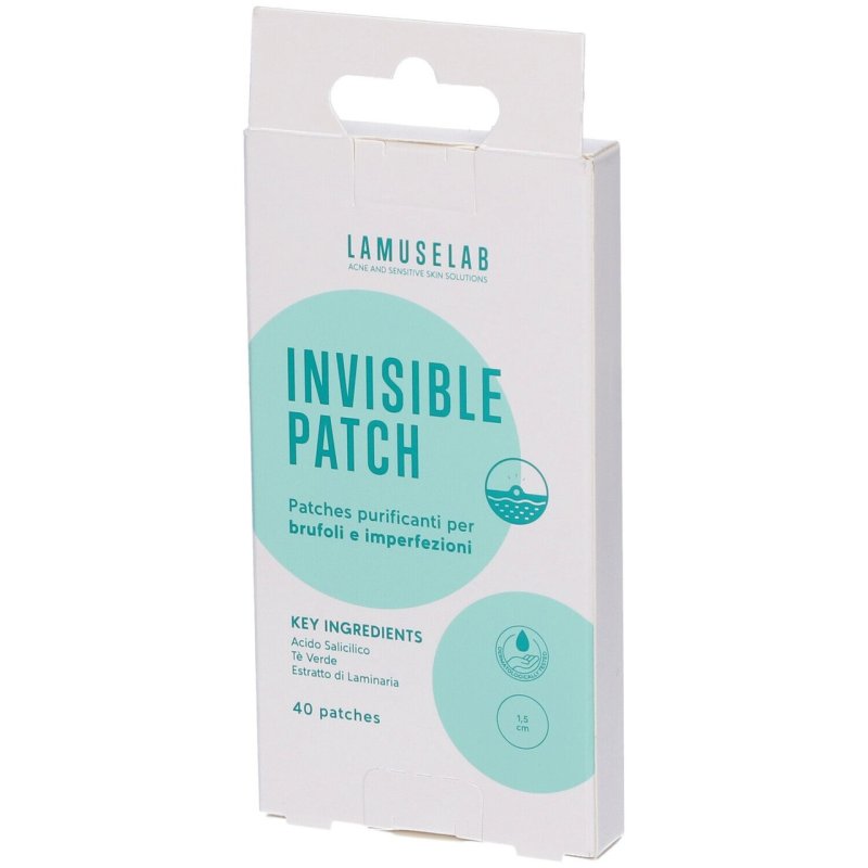 Lamuselab - Invisible Patch Cerotto Purificante Per Brufoli E Imperfezioni Confezione 40 Patch Lamuselab - Invisible Patch Cerotto Purificante Per Brufoli E Imperfezioni Confezione 40 Patch