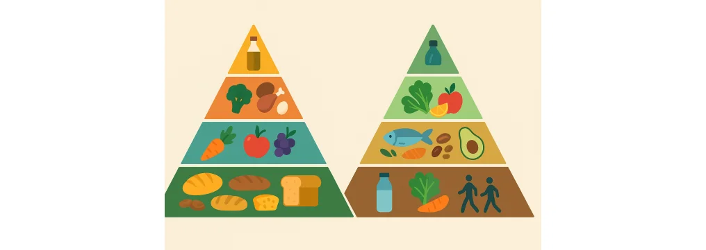 I 6 piani della piramide alimentare e la nuova piramide alimentare - Guida Completa