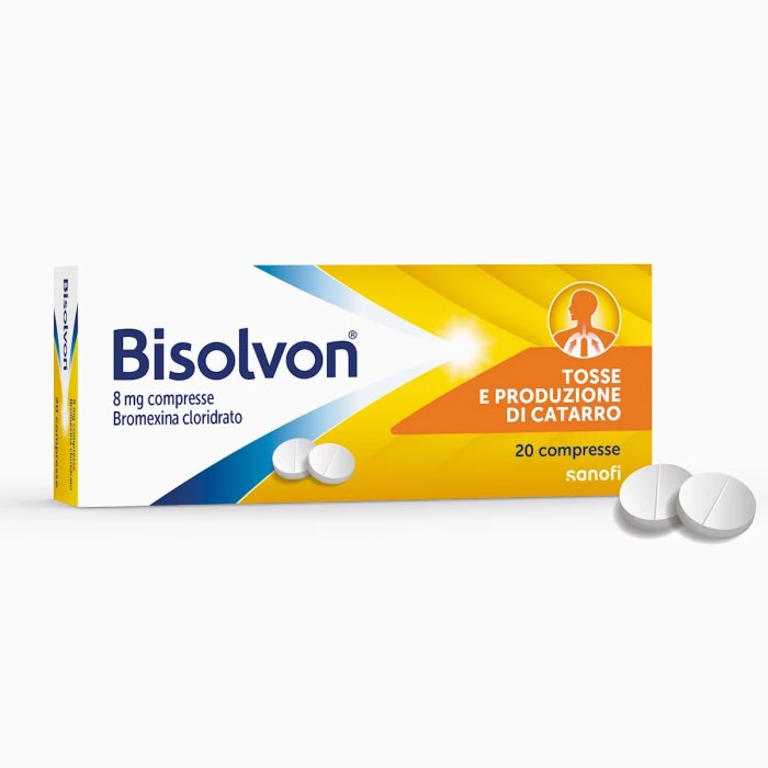 Bisolvon 8mg Broxemina Cloridrato 20 Compresse